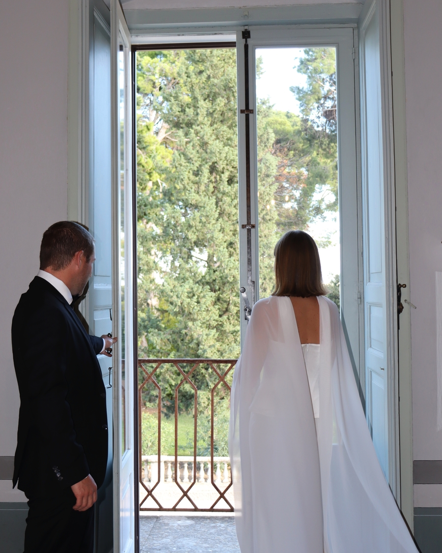 Bride and groom before the ceremony